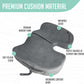 Premium Foldable Travel Seat Cushion - for Relief of Lower Back, Sciatic, Butt and Tailbone Pain - for Home & Office Use, Perfect for Travel or Driving - Coccyx Seat Cushion