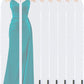 BALEINE 60'' Translucent Garment Bags, 6 Packs PEVA Dress Bag for Closet Clothes Dresses Suit Coats Storage (White, 6PK)