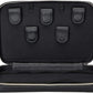 Medicine Handmade Leather Cable Organizer Bag – Full-Grain Leather Travel Tech Case for Cords, Chargers & Accessories – Zippered Storage for Men & Women (Black)