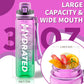 Water Bottle, 32 oz Motivational Water Bottles with Time Marker-Tritan & BPA Free, Sports Water Bottle with Time to Drink & Strap, Wide Mouth, Leakproof -Gift for Christmas Gym Fitness & Outdoor