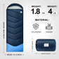 Sleeping Bags for Adults Cold Weather,Portable, Waterproof,Lightweight Sleeping Bag for Tall Girls Boys with Compression Sack for Warm Camping, Hiking, Outdoor & Indoor