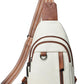 7L Sling Bag for Women Men Leather Small Sling Backpack Daypack Anti Theft Fanny Pack Crossbody Purse Travel