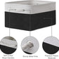 TheWarmHome Storage Bins for Shelves - 1 Pack 13.8x9.7x6.7 inch Storage Basket for Organizing for Closet Organizer Cubes Laundry Cloth Nursery (White & Black)