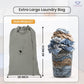 LFH Home Cotton Canvas Extra Large Laundry Bag with Handle, Heavy Duty Drawstring Closure Washable Laundry Bags, School Travel, Home, Hotel, College Dorm, Organizer Sack, Toys Clothes 28x40-Grey