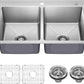 KRAUS Fairlane 33-inch Drop In/Top Mount Double Bowl 18-Gauge Stainless Steel Kitchen Sink, KHT632-33
