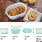 Zip Top Reusable Food Storage Bags | Small Dish [Teal] | Silicone Meal Prep Container | Microwave, Dishwasher and Freezer Safe | Made in the USA