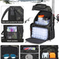 HAMBOLY Fishing Backpack with Tackle Boxes, 50L Fishing Tackle Bag with Cooler & Rod Holders, Waterproof Tackle Bag for Men