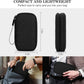 FYY Travel Organizer Pouch Electronic Accessories Carry Case Portable Waterproof Double Layers All-in-One Storage Bag for Cable, Cord, Charger, Phone, Pattern Black