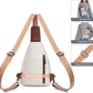 10L Crossbody Sling Bag for Women Men Anti Theft Cross Body Fanny Pack Belt Bag Purse Gifts for Women Faux Leather, Beige Brown