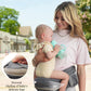 MOMTORY Carryall™ Pro Baby Carrier, Safety-Certified 6-in-1 Baby Carrier Newborn to Toddler, Detachable Baby Holder Carrier with Hip Seat, Ergonomic Cozy Baby Front and Back Carrier for 7-50lbs