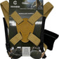 GAIARENA Binocular Harness - Adjustable Cross Bino Strap for Hunting Hiking Birding with Lens Cleaning Cloth - Tan
