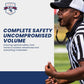 The Protector Whistle P51 - Coach Whistle - Official Whistle for Sports, Removable Cushioned Mouth Grip, Loud Safety Whistle for Adults with Breakaway Lanyard - Emergency Whistle Teacher Lifeguard