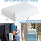 YOUR MOON Memory Foam Travel Pillow, Pure Cotton Cover, Compressible Camping Pillow for Sleeping, Portable Backpacking Support Pillows for Hiking, Car & Airplane (White)