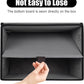 Large 22 Quart Linen Fabric Foldable Storage Bin Cube Organizer Basket with Flip-Top Lid & Handles, Clothes Blanket Box for Home, Office, Closet, Black & Gray, 4 Pack 14.6 x 9.5 x 9.5