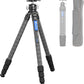 Carbon Fiber Tripod for Camera with 360° Panoramic Ball Head, 67" Compact Lightweight Travel Tripod for DSLR Video Camcorder, Max Load 10kg/22lbs