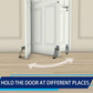 QCAA Heavy Duty Kickdown Door Stopper, 4", Zinc Die Cast, Satin Chrome, 8 Pack, Made in Taiwan