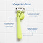 Women's Razor Shave Kit, 1 Matchpoint Razor Handle + 6 Blade Refills