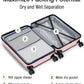 KYME Luggage Sets 2 Piece Hardshell 22"/26" Suitcase with Spinner Wheels Hardside Suitcases Sets with TSA Lock Lightweight Travel Luggage Set with Cup Holder for Women Pink