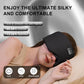 LC-dolida Sleep Mask with Bluetooth Headphones, Ice Silk Sleep Headphones with Bluetooth 5.4, Total Blackout Eye Mask for Sleeping, Soft Sleep Mask for Women Men, All Night Sleep, Travel(Black)