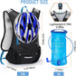 Lightweight Hydration Backpack, Running Backpack with 2L Water Bladder, Hydro Water Daypack for Cycling Hiking Rave for Men Women