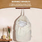 Canvas Laundry Bags with Handles & Square Base13.8"x 13.8", Large Heavy Duty Laundry Basket Hamper Liner, College Dorm Washable Drawstring Cotton Dirty Clothes Bag (Natural,2 Pack)