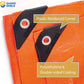 GUARD SHIELD Orange Tarp 12x20 Feet Tarps High Visibility Outdoor Poly Cover Lightweight 6mil
