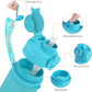 TakeToday Collapsible Water Bottles 20oz, Leak Proof, BPA-Free, Foldable Silicone Travel Water Bottle with Straw Strap for Cycling, Hiking, Outdoors