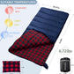 0 Degree Sleeping Bag Cotton Flannel Winter Cold Weather for Adults XXL Sleeping Bag 4 Season Big and Tall with Pillow Compression Sack