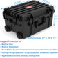 Waterproof Hard Case,27 x 20 x 13 Inch, Equipment Rolling Hard Case with Foam/Wheels/Retractable Handle for camera, Drone,tool, electronics,Shockproof, TSA Friendly, Inner 21.6"X 14.6"X10.2"