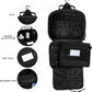 Travel Toiletry Bag for Men,Hanging Hook Toiletry Bag, Spacious Portable Organizer Dopp Kit Shaving Bag for Toiletries Makeup Accessories Tactical Essentials - Black - Roamly