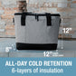 CleverMade Collapsible Insulated Cooler Bag – Leakproof Soft Folding Cooler for Beach, Travel, Car