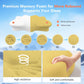 Dual-Height Cervical Neck Pillow for Pain Relief, Memory Foam Pillows with Cooling Tech -3D Ergonomic Support, Cooling Cover, for Side/Back/Stomach Sleeper Pillow, Minimalist Style - White