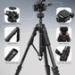 Lamicall Camera Tripod - 17.6LBS Max Load Tripod for Camera with Rapid Leg Deployment Phone Tripods for Video Recording Photo Vlog, 67" Camera Stand with Phone Holder & Carry Bag for DSLR iPhone GoPro