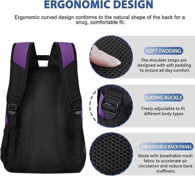 LARIPOP Soccer Backpack Soccer Bag with Ball Holder & Shoe Compartment Youth Sports Equipment Training Bag