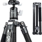 Fotopro 62 Inch Carbon Fiber Tripod for Camera Ultralight Travel Camera Tripod Max Loads Up 22lbs X-Aircross 3 Grey