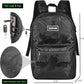 Backpack Bag With Lock - Activated Carbon Fiber Lining - Water Resistant,Anti Theft Laptop Daypack for Men & Women Travel (Camo Burgandy)