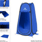 Wakeman Pop Up Changing Tent, 3.3 x 3.3 x 6.2ft, Camping Shower Tent for Portable Toilet Stall or Dressing Room with Carry Bag for Camping, Beach, or Tailgate, Polyester