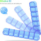 Extra Large Pill Organizer 2 Pack, XL Pill Box 7 Day, Weekly Pill Case with Large Capacity, Jumbo Organizer, BPA Free (Blue+Green)