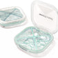 1 Pack Small Green Pill Organizer, 4 Compartments, Compact Stylish Cute Travel Camping Pill Box Daily Medicine Pill Case, Portable and Moistureproof to Store Vitamins, Medication and Supplements