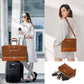Weekender Bag for Women, Travel Duffel Bag Carry On Overnight Bag with Shoe Compartment Large Nylon Travel Weekend Tote Bag