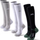 Compression Socks for Women and Men,Knee High 15-20mmHg Graduated Circulation(3 Pairs) for Nurses,Pregnant,Travel