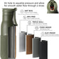 Insulated Stainless Steel Water Bottles with Straw, Wall Vacuum Insulated Water Bottle for Gym Traveling Camping Hiking Outdoor Activity(2 Cleaning Brushes+1 Carabiner, 18 oz Green)