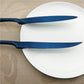 24-Piece Flatware Set,Extra Thick Heavy Duty - 18/10 Stainless Steel Cutlery Sets,High Matte Blue Finish Silverware Flatware Sets Service for 4, Use for Home,Kitchen Utensil Set