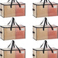 VENO 6 Pack Moving Bags, Comforter and Blanket Storage Bags for Closet, Moving Boxes, Boxes with Lids Alternative, College Dorm Packing Supplies, Foldable Heavy-Duty Tote with Window (Clear, 6 Pack)