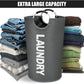 DOKEHOM 125L X-Large Collapsible Washing Laundry Basket Bag (7 Colors) for Bedroom, Fabric (Dark Grey, XL)