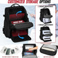 Fishing Tackle Backpack,40L Tackle Bag with 2 Rod Holders,Water-Resistant Large Storage Fishing Gear and Equipment(Black,4 Tackle Boxes)