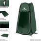 Wakeman Pop Up Changing Tent, 3.3 x 3.3 x 6.2ft, Camping Shower Tent for Portable Toilet Stall or Dressing Room with Carry Bag for Camping, Beach, or Tailgate, Polyester