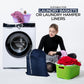 Laundry Bag with Locking Closure Drawstring – Extra Large Heavy Duty 100% Nylon, Large & Foldable Clothes Sack – Lightweight Dirty Laundry Organizer for Travel, Dorm, Gym – L 40" x H 50" (NAVY BLUE)