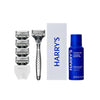 Harry's Shaving Kit for Men - Razor Handle, 5 Razor Blade Refills, Foaming Shave Gel, and Travel Blade Cover - Craft Edition