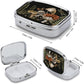 Metal 2 Compartment Pill Organizer Travel Friendly Portable Compact Pill Box Cute Pill Case to Hold Vitamins,Fish Oil,Supplements,Meds,Tablet for Purse,Pocket. (Plant)